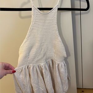 Free People Crochet Halter Top